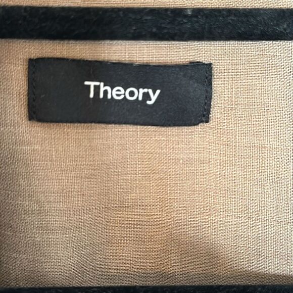 Theory Irving PA Linen Button Down Shirt Fossil size XL - Picture 6 of 7